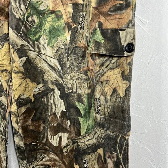 🦌🎯 Vintage WALLS ADVANTAGE Camo Hunting Camouflage Denim Cargo Pants Sz. 46-48 - Picture 4 of 12